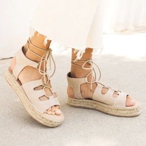 NWT! Soludos Sedona Ghillie Espadrille Sandal